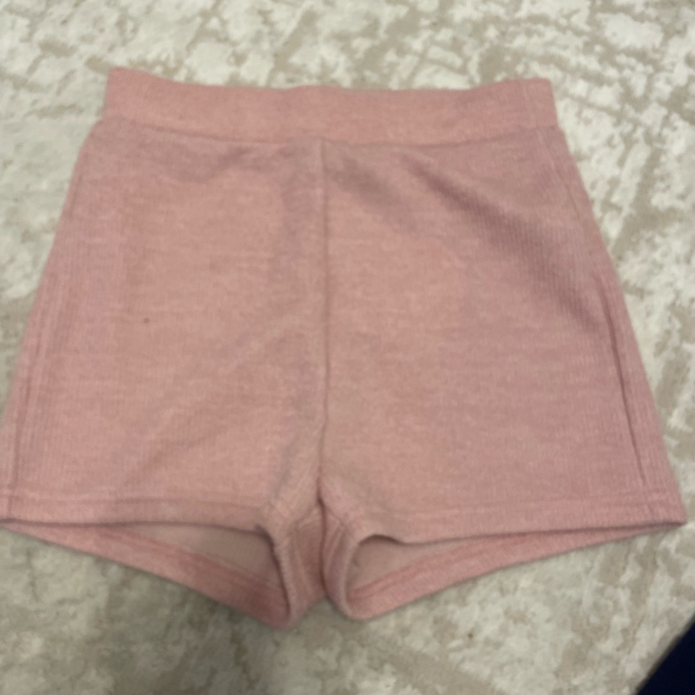 Pink Knit Shorts